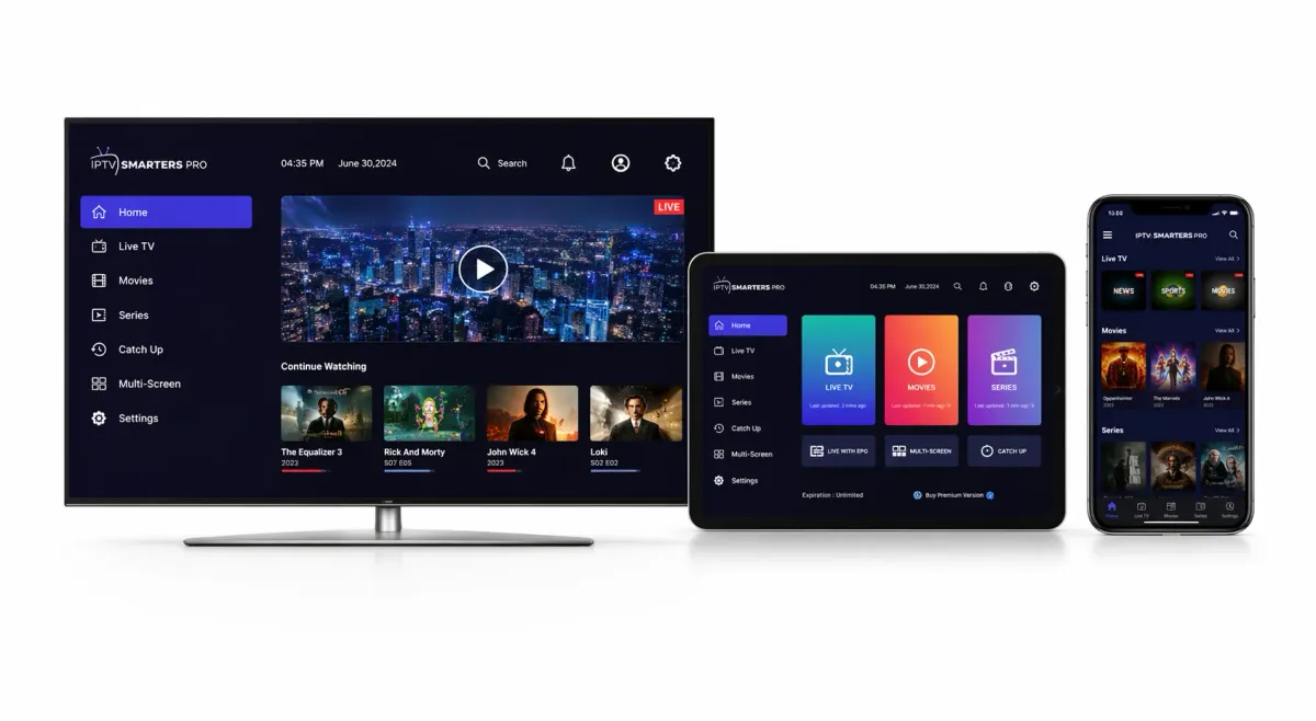 Adult IPTV service interface and streaming setup